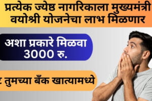 प्रत्येक ज्येष्ठ नागरिकाला मुख्यमंत्री वयोश्री योजनेचा लाभ मिळणार | अशा प्रकारे मिळवा 3000 रुपये थेट तुमच्या बँक खात्यामध्ये | mukhyamantri vayoshri yojana maharashtra mukhyamantri vayoshri yojana